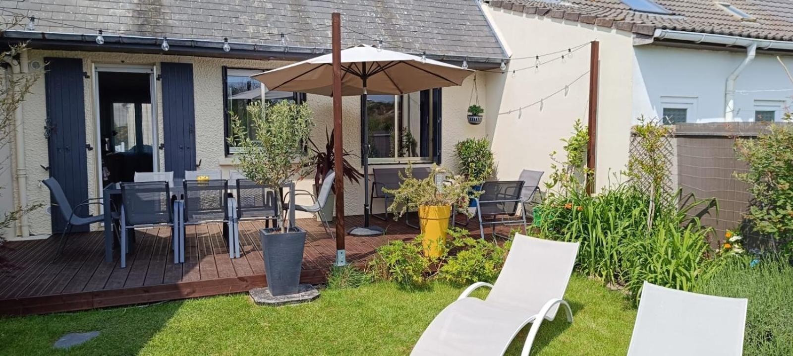Cottage Proche Du Bord De Mer Et Au Coeur Des Dunes Merlimont-Plage Esterno foto